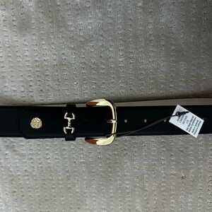 Vince Camuto Black and Gold Belt